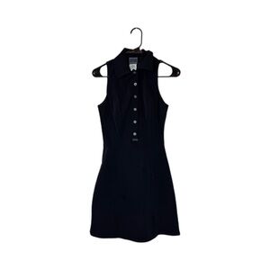 Versace Black Sleeveless Mini Dress